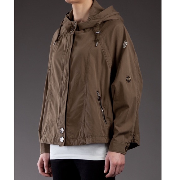 MONCLER Char Dolman Cotton Jacket Olive Green sz 3 - Picture 2 of 6